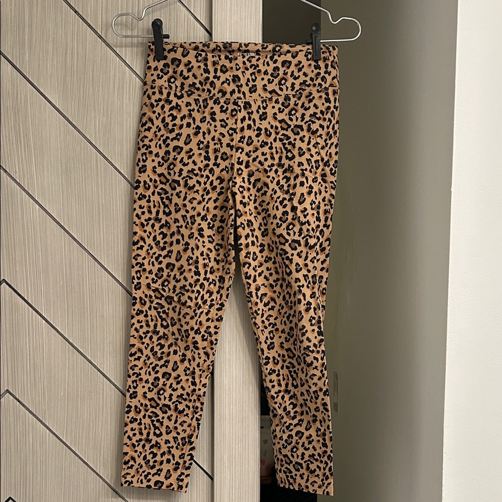 J. Crew Tan Leopard Leggings